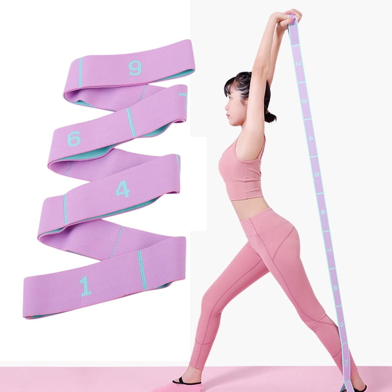 2 Fasce Elastiche Fitness TRKETK Con 8 Loop - Cinturini Resistenza Yoga Pilates Danza 90cm