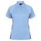 thumbnail image 1 of Finden & Hales- Polo de deportes Coolplus con ribetes para mujer (Azul cielo/Azul marino/Blanco), 1 of 1