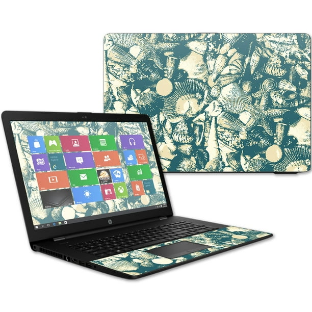 Skin Decal Wrap for HP 17t Laptop 17.3" (2017) sticker Tan Seashells