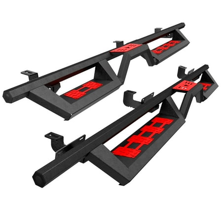 NIGSQJB Two-Color Running Boards For 07-18 Jeep Wrangler JK Unlimited 4 Door,Side Steps