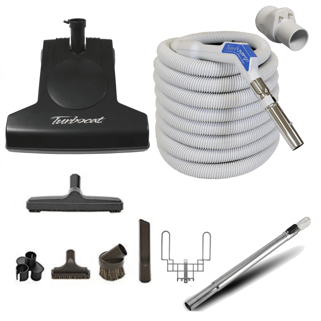 Vacuflo Turbocat Head & 35' TurboGrip Hose Kit for Central Vacuum