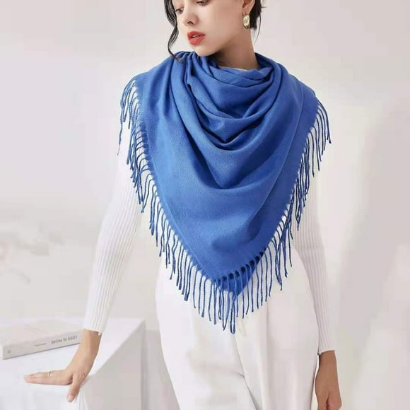 Dvkptbk Scarfs for Women Women's Fashionable Winter Warm Solid Scarf Wool Warm Long Girl Scarf Clothes on Clearance