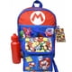 thumbnail image 1 of Set de mochilas Bioworld Super Mario Red de 40 cm con bolsa de almuerzo y robot, 1 of 1