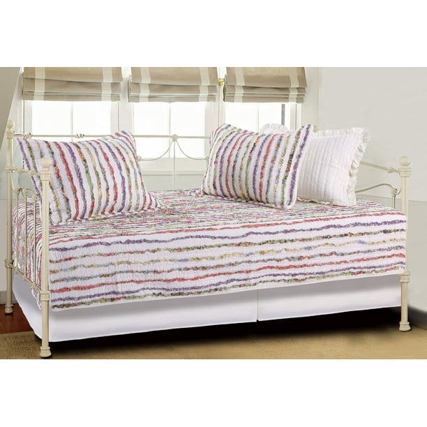 Global Trends Georgina Fl 5 Piece Quilted Daybed Set Com - Shabby Chic Daybed Bedding Sets Global Trends Georgina Fl 5 Piece Quilted Daybed Set Com - Shabby Chic Daybed Bedding Sets
