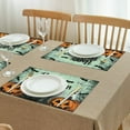thumbnail image 6 of Placemats Happy Halloween Horror Pumpkin Ghost Placemats Set of 4 Autumn Halloween Place Mats Durable No Slip Outdoor Indoor Table Mats for Party Kitchen Dining Decoration, 6 of 7