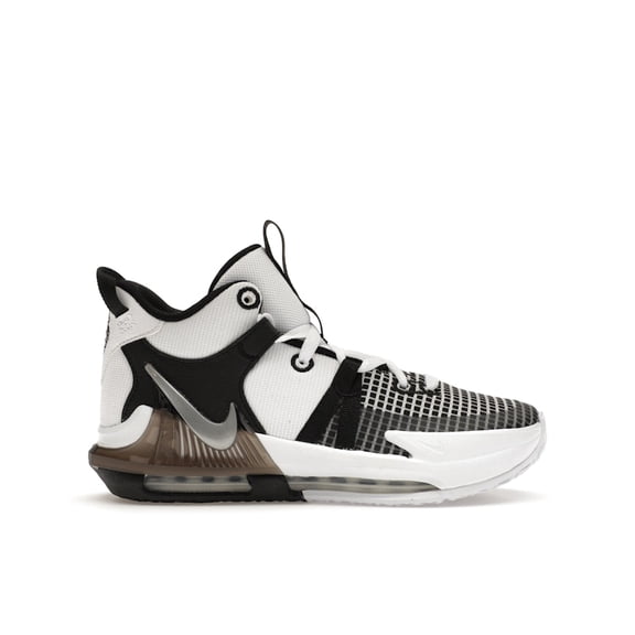 Nike Kid's LeBron Witness 7 White Black Basketball Shoes, from StockX