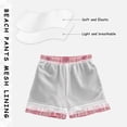 thumbnail image 5 of Kids' Beach Pants Comfortable Swim Trunks Pink Bows and Strawberries Shorts for Pool Vacation and Lounge Wear 2T, 5 of 8