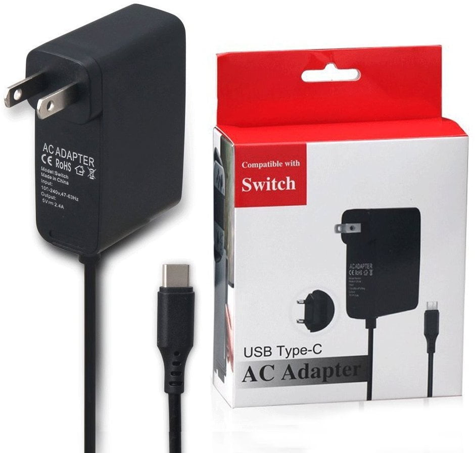 Agptek Nintendo Charger Ac Adapter Compatible With Classics Switch And Lite Switch Support Tv Mode And Dock Charging Power Adapter 4 9ft Cord 5v 1 5a 15v 2 6a Black Walmart Com