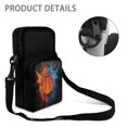 thumbnail image 5 of Chririnla Basketball Splash Cross Body Bags Crossbody Wallet for Travel, Elastic Polyester with Compartments Coin Purse, 5 of 7