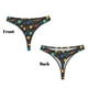 thumbnail image 3 of Balery Vintage Records Tangas de Algodón para Mujer con Estampado – Ropa Interior Sexy, Transpirable, G-string-3X-Large, 3 of 6