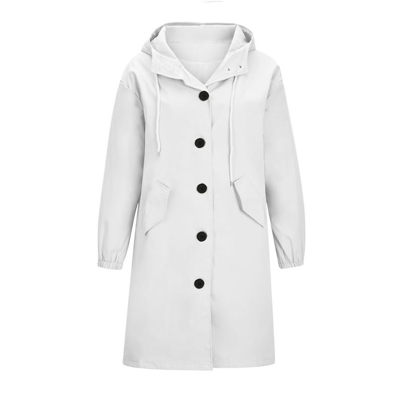 Women's Long Windbreaker Jacket Hooded Windproof Lightweight Women's Long Windbreaker Jacket Hooded Windproof Lightweight