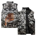 thumbnail image 5 of Chalecos de invierno cálidos para hombre, camiseta sin mangas de algodón con estampado fresco con tigre y leopardo, chalecos de invierno para hombres, chalecos de viento frío, ropa, 5 of 5
