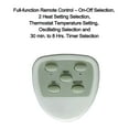 thumbnail image 6 of Optimus H-4500 14" Adjustable Oscillating Pedestal Dish Heater w/ Remote Control, 6 of 9