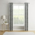 thumbnail image 5 of Mainstays Blackout Curtain Panel Pair, Set of 2, Botanical Print Gray, 30"W x 84"L, 5 of 12