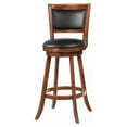 thumbnail image 2 of Home Square 2 Piece 29" Swivel Bar Stool Set in Chestnut and Black, 2 of 2