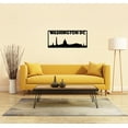 thumbnail image 2 of Washington D.C. City Skyline Landscape - Beautiful Solid Steel Home Decor Decorative Accent Metal Art Wall Sign, 2 of 3