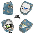 thumbnail image 5 of FORMRS Mini Backpack Purse for Women Travel Daypack Casual Shoulder Bag, Capybaras Swimming, 5 of 7