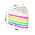 thumbnail image 4 of Giant Rainbow Cake Squishy Stress Ball, Big Squishy Cake Slice Jumbo for Adults, Soft Desk Stress Relief for Office & Home Relaxation, 4 of 4