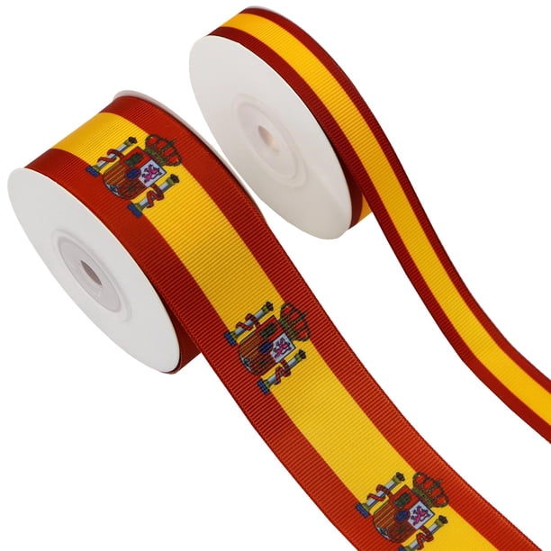 Cinta YERELO con bandera de España 16 mm y 38 mm, rollos de 6 m