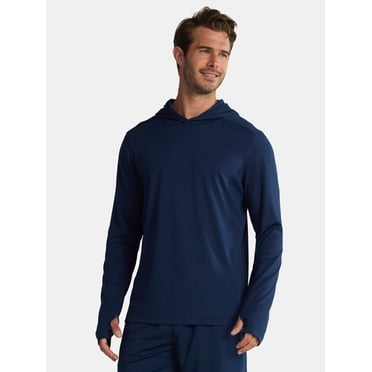 Athletic Works Men's & Big Men's Active Mesh Long Sleeve Hoodie, Sizes S-3XL