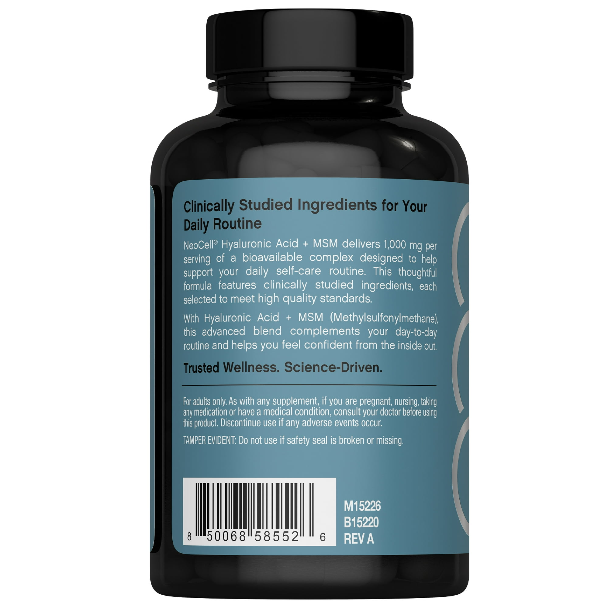 Hyaluronic Acid with MSM 1000mg | 120 Capsules | Advanced Formula Supplement | by NeoCell