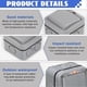 thumbnail image 3 of Weatherproof Outdoor Switch - 20A - IP66 - Universal Waterproof Switch with Independent Switch and Indicator Light - Grey - For Outdoor, Garden, Balc, 3 of 5
