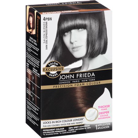  John  Frieda  Precision Foam Hair  Colour  4PBN Dark  Cool  