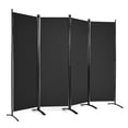thumbnail image 1 of Costway Biombo de 4 Paneles Separador de Tela Plegable Divisor de Paredes de Fibra Protección de Intimidad Independiente 220 x 51 x 173 cm, 1 of 9