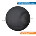 thumbnail image 3 of Rok Hardware Espaciadores De Puerta De Gabinete Con Panel Elevado Para Estabilizadores De Bolas De Goma Con Ranura De 1/4" (6,35 Mm) Para Puerta De Gabinete, Paquete De 500 Espaciadores De Bolas, 3 of 5