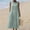 *Green, variant on Women's Crew Neck Sleeveless Eyelet Embroidery Midi Dress,Summer Casual Loose Dress with Pocket Light Blue,Women's Plus XL