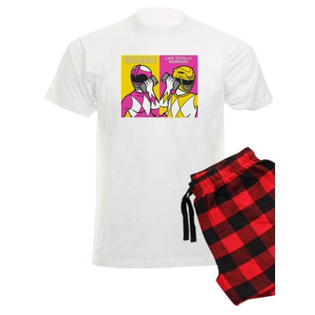 

CafePress - Power Rangers On Their Cell Phones - Men s Light Pajamas