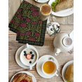 thumbnail image 4 of Vintage Red Roses Kitchen Dish Towels for Drying Dishes Set of 4, Abstract Art Floral Green Leaves Waffle Weave Microfiber Hand Tea Bathroom Towels Quick Dry & Absorbent Towel 15.7x23.6, 4 of 7
