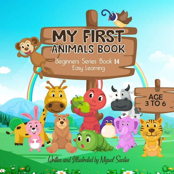 My First Animals Book: Beginners Easy Learning Book (Paperback)