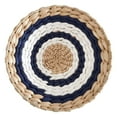 thumbnail image 3 of Woven Wall Basket Decor-Hanging Natural Wicker Seagrass Flat Baskets,Round Ethnic Boho Wall Circle Wicker Basket Decoration For Living Room,Bedroom,Unique Wicker Wall Art Decor, 3 of 13