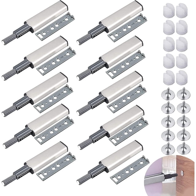Pestillo magnético Push to Open JAMW 10 PCS para gabinete y Muebles Sencillez
