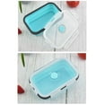 thumbnail image 3 of Collapsible Silicone Bento Box , Food-Grade Silicone Lunch Container with Airtight Lid, Bento Lunch Box Containers, 3 of 6