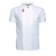 thumbnail image 1 of Fashion Creative Chef Clothing Baking Work Clothes Long Sleeve Terylene Hotel Smil E Chef Uniform Short Sleeve Men Breathable FWZ, 1 of 6