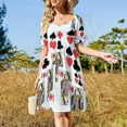 thumbnail image 2 of ALL SUITES & ACESCASINO NIGHTS GAMBLING CARDS Sleeveless Dress summer women's suit women's summer dresses 2024, 2 of 6
