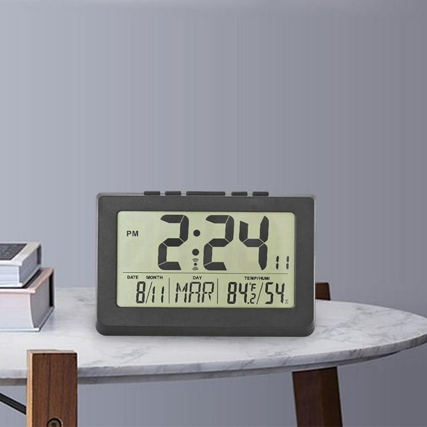 Reloj digital multifuncional hora semana fecha LCD Snooze relojes de mesa para decoracion de dormitorio restaurante regalo Colco Reloj digital Walmart en linea