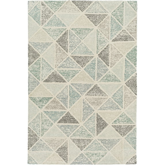 Surya Melody 8' x Area Rug 8' x 8' x 10' Neutral Blue
