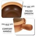 thumbnail image 5 of JUNWELL Traditional Clay Pot Chinese Clay Cooking Pot with Lid Single Handle Rice Porridge Stews Pot for Stovetop Cooking Use Traditional Casserole, 5 of 5