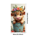 thumbnail image 4 of Floral Design Banner Cute Animal Character Kids Decor Colorful Flowers Birthday Banner for Children's Party Event Decoration Celebration, 4 of 8