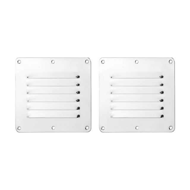 2 rejillas de ventilación para barcos, rejillas de ventilación cuadradas, cubierta de rejilla de de ventilación de conductos de 5 "x 4,5" para Cola Rejilla de ventilación