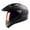 Matt Black, variant on 1Storm Dual Sport Helmet Motorcycle Full Face Motocross Off Road Bike HGXP14A Glossy White
