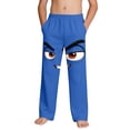 thumbnail image 2 of Kids Boys Angry Smile Face Graphic Pants Stretchy Waist Novelty Trousers for Outdoor Active Play, 4-13Y, 2 of 9