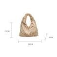 thumbnail image 2 of Womens Faux Fur Bag Fluffy Shoulder Bag for Women Large Hobo Bag Chic Travel Bag Handbag Satchel Purse Party Bag 2023, 2 of 7