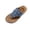 Blue, variant on Women's Flower Flip Flops Sandals Flat Thick Sole Summer Beach Shoes Open Toe Slip On Vacation Casual Daily Walking