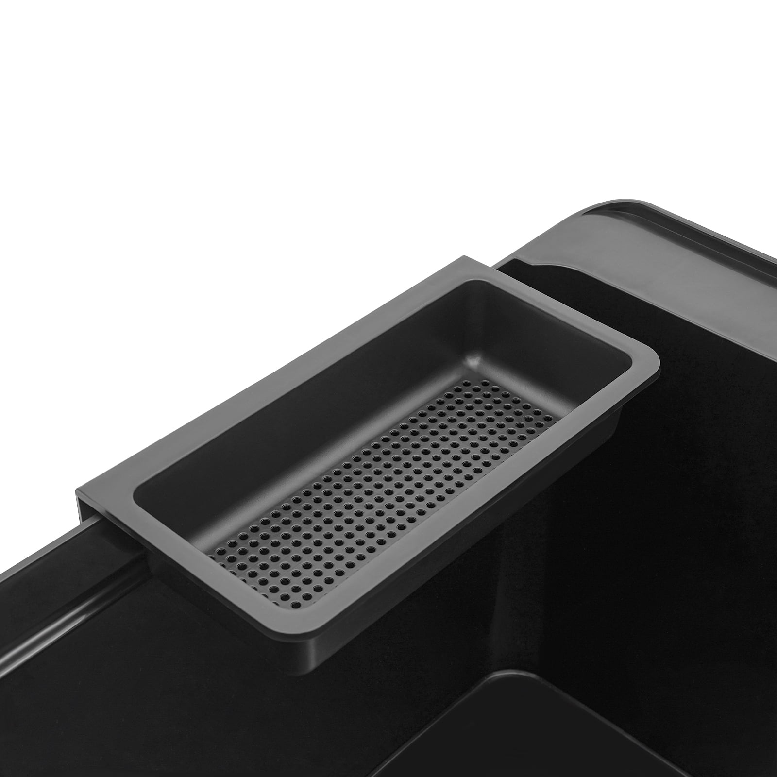 Modern Freestanding Sink, Black Laundry Sink, Square Utility Sink for Laundry, Bathrooms, Sundry Rooms, Garages, Basements, Balconies, Courtyards, Gardens
