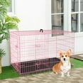 24 Inch Dog Crate for Small Dogs, Folding Metal Wire Crates Dog Kennels