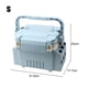 thumbnail image 1 of Caja De Aparejos De Pesca Caja de aparejos de pesca Accesorios ligeros de gran capacidad (S Clear Sky Blue) Ndcxsfigh Para Estrenar, 1 of 7